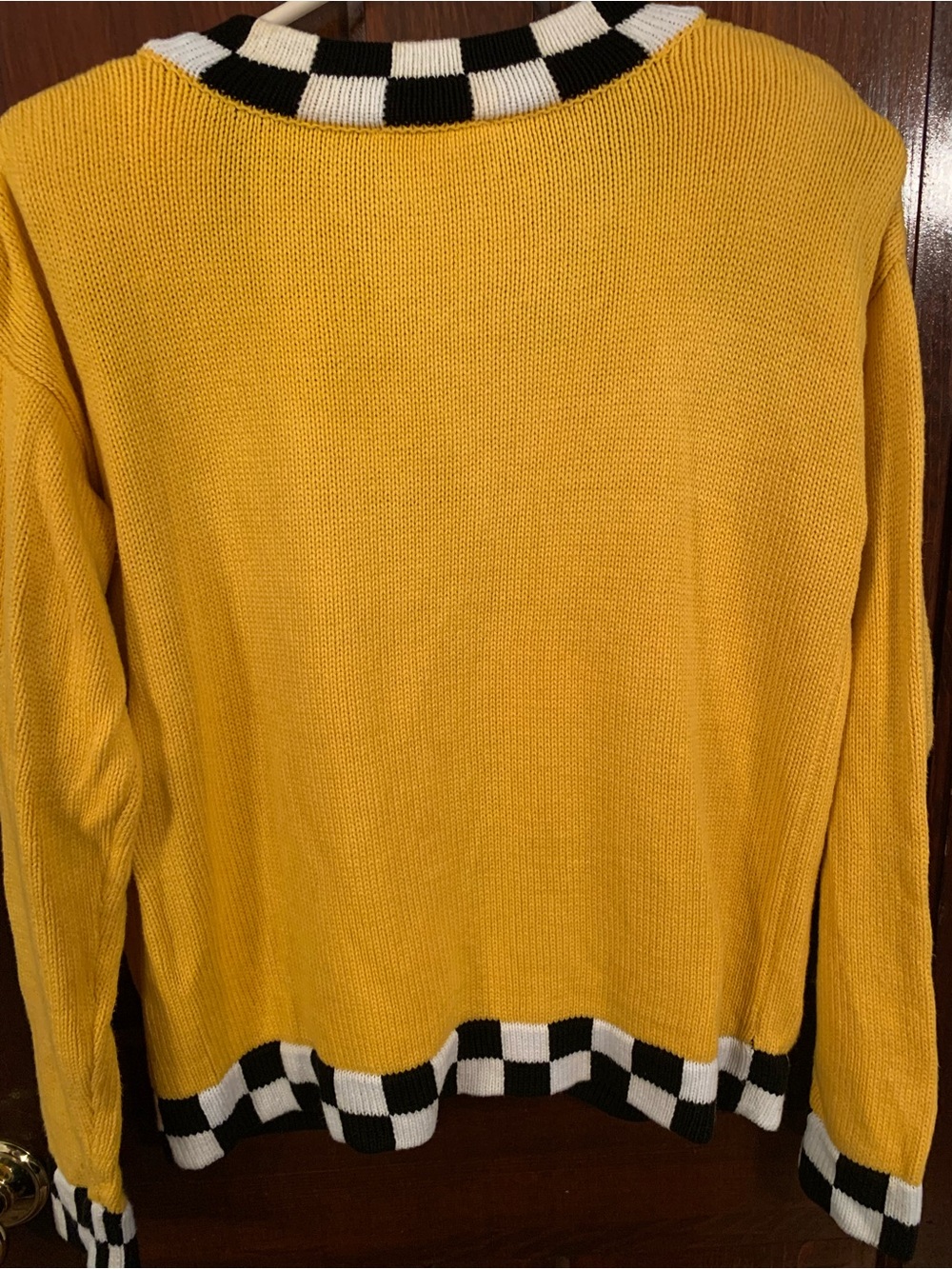 Coldwater Creek Vintage 90s Kitsch NYC Taxi Cotton Cardigan - Picture 2 of 2